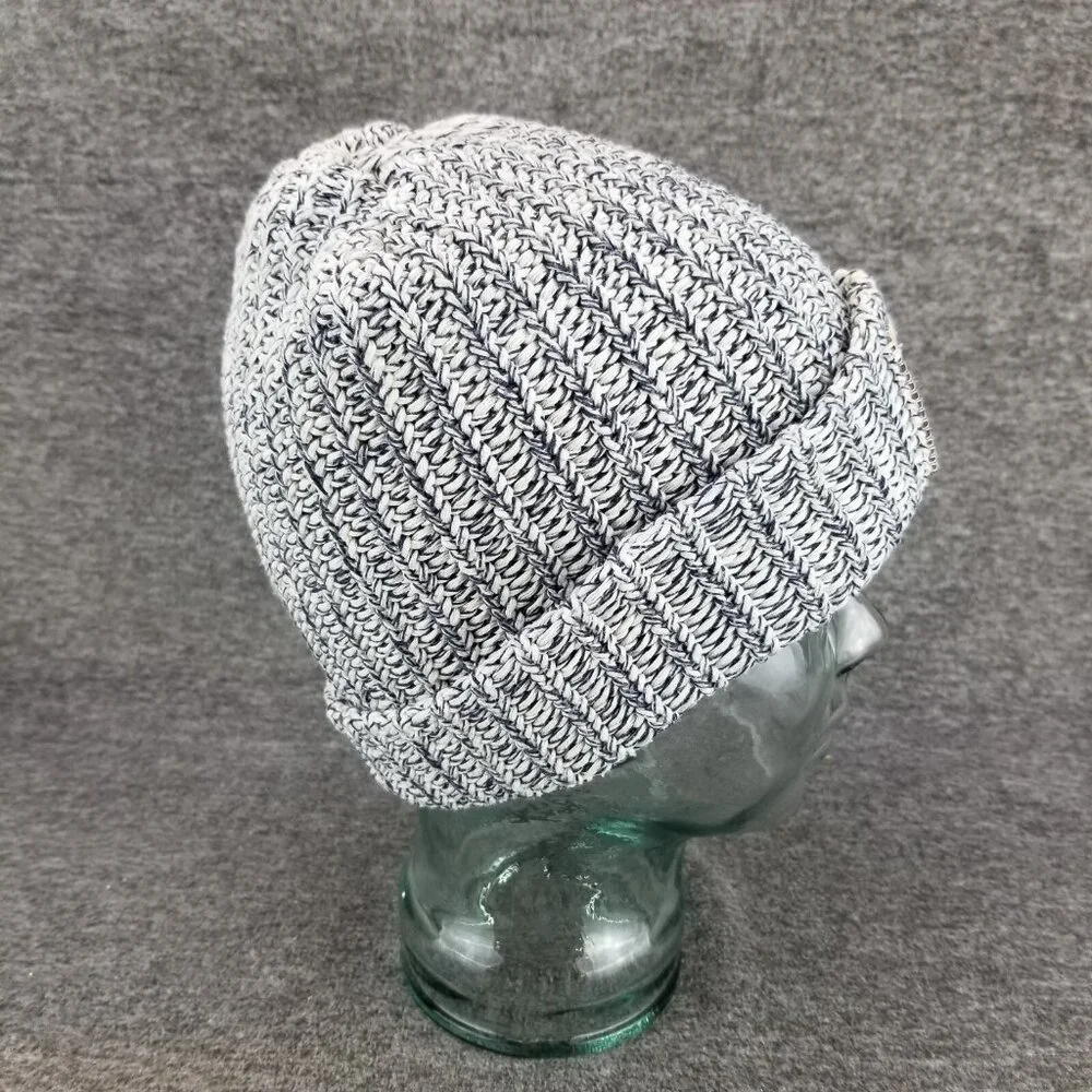 ✅Love Your Melon Grey Cable Knit Beanie Winter Hat 100% Cotton OSFM OSFA - Picture 6 of 7